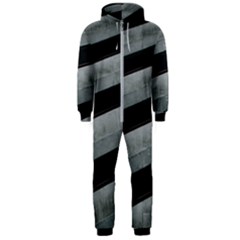 Pattern With A Cement Staircase Hooded Jumpsuit (men) by artworkshop