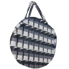 Balcony Pattern Giant Round Zipper Tote by artworkshop