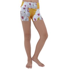 Boards Decoration Flower Flower Room Kids  Lightweight Velour Yoga Shorts by artworkshop