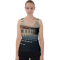 Dark Tunnels Within A Tunnel Velvet Tank Top by artworkshop