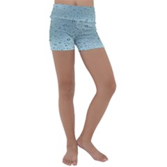 Design Pattern Texture Bubble Kids  Lightweight Velour Yoga Shorts by artworkshop