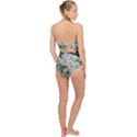 Exterior building pattern Scallop Top Cut Out Swimsuit View2