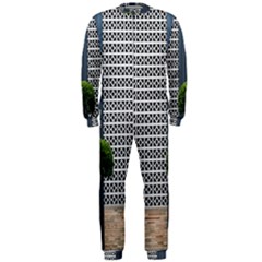 Exterior-building-pattern Onepiece Jumpsuit (men)