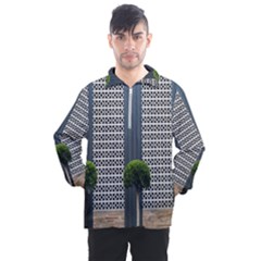 Exterior-building-pattern Men s Half Zip Pullover by artworkshop