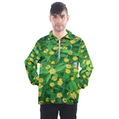 Flower Plant Spring Men s Half Zip Pullover