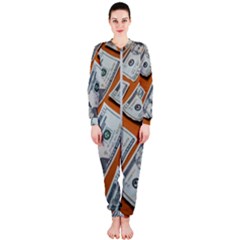 Money Pattern Onepiece Jumpsuit (ladies) by artworkshop