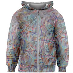 Pattern Texture Design Kids  Zipper Hoodie Without Drawstring