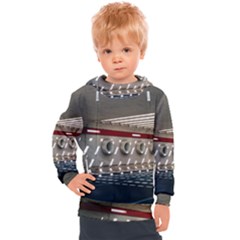 Patterned Tunnels On The Concrete Wall Kids  Hooded Pullover by artworkshop