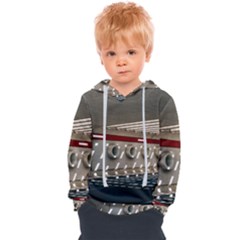 Patterned Tunnels On The Concrete Wall Kids  Overhead Hoodie by artworkshop