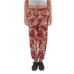 Cookies With Strawberry Jam Motif Pattern Women s Jogger Sweatpants by dflcprintsclothing