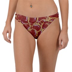 Cookies With Strawberry Jam Motif Pattern Band Bikini Bottom by dflcprintsclothing