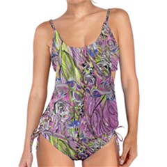 Abstract Intarsio Tankini Set by kaleidomarblingart