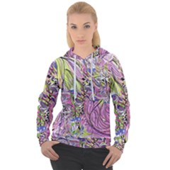 Abstract Intarsio Women s Overhead Hoodie by kaleidomarblingart