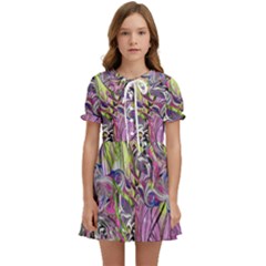 Abstract Intarsio Kids  Sweet Collar Dress by kaleidomarblingart