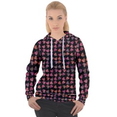 Mixed Colors Flowers Motif Pattern Women s Overhead Hoodie by dflcprintsclothing