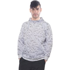 Plaster Background Floral Pattern Men s Pullover Hoodie