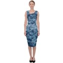 Texture Reef Pattern Sleeveless Pencil Dress View1