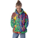 Thread Texture Pattern Kids  Oversized Hoodie View1