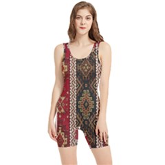 Uzbek Pattern In Temple Women s Wrestling Singlet by artworkshop