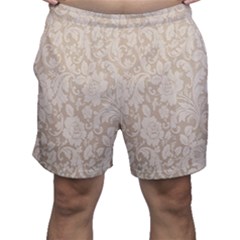 Vintage Wallpaper With Flowers Men s Shorts