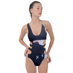 Ski Mask  Side Cut Out Swimsuit