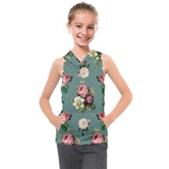 Victorian Floral Kids  Sleeveless Hoodie by fructosebat