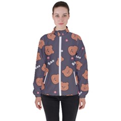 Bears! Women s High Neck Windbreaker by fructosebat