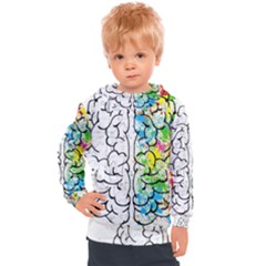 Brain-mind-psychology-idea-drawing Kids  Hooded Pullover