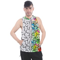 Brain-mind-psychology-idea-drawing Men s Sleeveless Hoodie by Jancukart