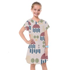 Art Background Abstract Design Kids  Drop Waist Dress