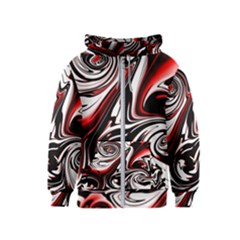 Modern Art Design Fantasy Surreal Kids  Zipper Hoodie by Ravend