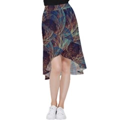 Fractal Abstract- Art Frill Hi Low Chiffon Skirt