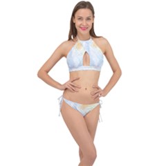 Abstract T- Shirt Abstract 43 Cross Front Halter Bikini Set