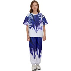 Abstract T- Shirt Blumer T- Shirt Kids  Tee And Pants Sports Set