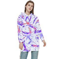 Abstract T- Shirt Entangled In Chaos T- Shirt Women s Long Oversized Pullover Hoodie by maxcute