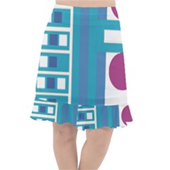 Abstract T- Shirt Model 27 T- Shirt Fishtail Chiffon Skirt by maxcute