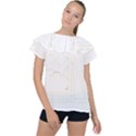 Abstract T- Shirt Model 31 T- Shirt Ruffle Collar Chiffon Blouse View1