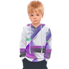 Abstract T- Shirt Purple Northern Lights Colorful Abstract T- Shirt Kids  Overhead Hoodie by maxcute