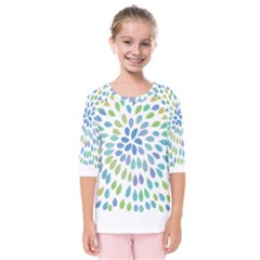 Abstract T- Shirt Rapoline T- Shirt Kids  Quarter Sleeve Raglan Tee