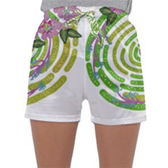 Abstract T- Shirt Tropical World T- Shirt Sleepwear Shorts by maxcute