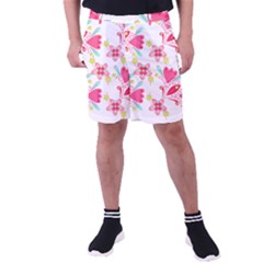 Batik T- Shirt Batik Flower Pattern 7 Men s Pocket Shorts by maxcute