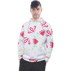 Batik T- Shirt Batik Flower Pattern T- Shirt Men s Pullover Hoodie by maxcute