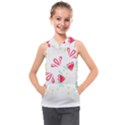 Batik T- Shirt Batik Flower Pattern T- Shirt Kids  Sleeveless Hoodie View1