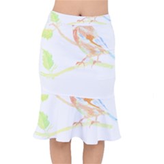 Bird Lover T- Shirtbird T- Shirt (12) Short Mermaid Skirt by maxcute