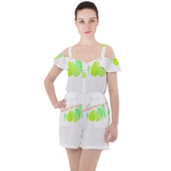 Bird Lover T- Shirtbird T- Shirt (37) Ruffle Cut Out Chiffon Playsuit by maxcute