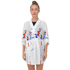 Bird Lover T- Shirtbird T- Shirt (7) Half Sleeve Chiffon Kimono by maxcute