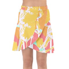 Birds Illustration T- Shirtbird T- Shirt (4) Wrap Front Skirt by maxcute