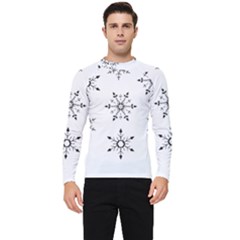 Black And White Pattern T- Shirt Black And White Pattern 12 Men s Long Sleeve Rash Guard