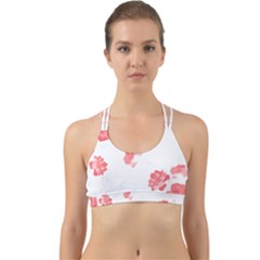 Botanical T- Shirt Botanical Pattern Flower De Purple T- Shirt Back Web Sports Bra