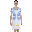 Butterfly Art T- Shirtbutterfly T- Shirt (7) Short Sleeve Nightdress View1